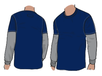 3096E navy blue Coolmax- PPE Factory - cost resistant collection