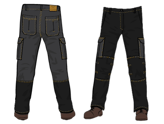 PPE Factory - Trousers-with pocket-6050D-ZAK08 CO-PES + Econyl